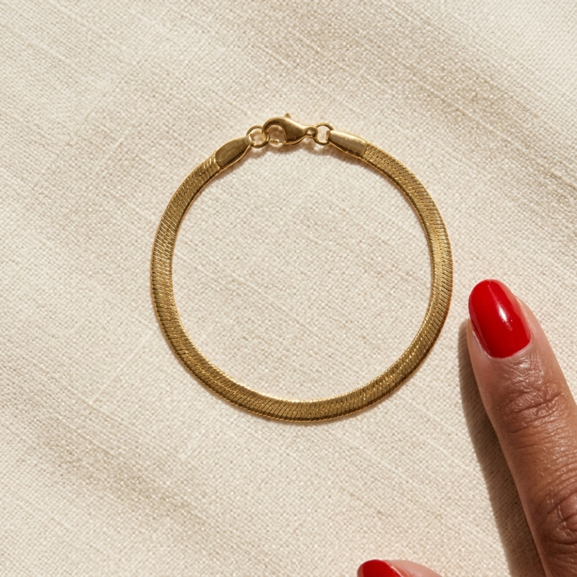 herringbone chain bracelet