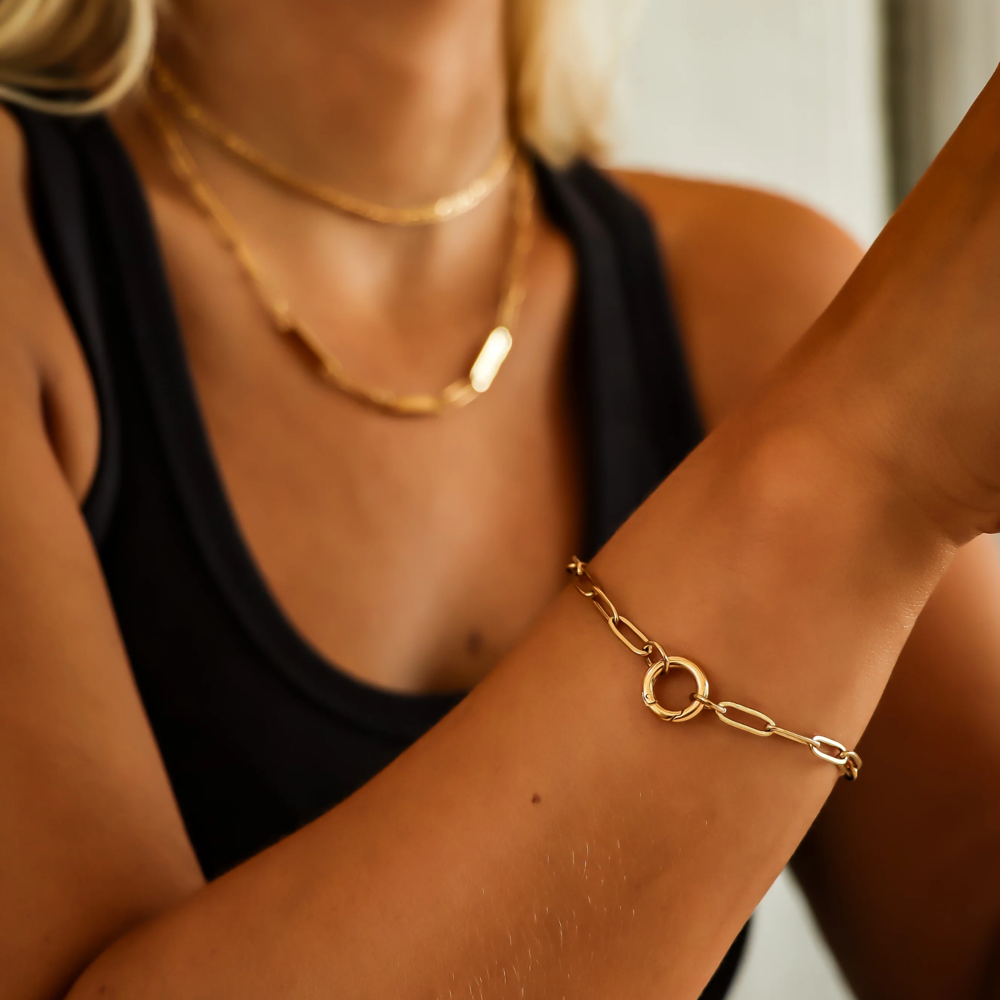 paperclip charm keeper bracelet